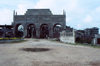 Nigeria - Lagos / LOS: construction site - new money builds a grand residence - photo by Dolores CM