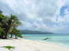 Northern Marianas - Saipan - Managaha island: beach and view of Saipan (photo by Peter Willis)