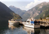 Norway / Norge - Geirenger  (Mre og Romsdal): leisure boats -  arriving by ferry (photo by Peter Willis)