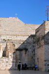 Bethlehem, West Bank, Palestine: Church of the Nativity - 'Door of Humility' - entrance to the oldest church in the Holy Land still in use - the original church was constructed under the patronage of Constantine's mother, Helen - photo by M.Torres