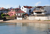 Panama City / Ciudad de Panama: Casco Viejo - beach seen from Plaza de Francia - photo by M.Torres