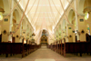 Luque - Departamento Central, Paraguay: church of Our Lady of the Rosary - the nave | iglesia de la Virgen del Rosario - nave central - photo by A.Chang