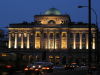 Poland - Academy of Sciences at night (photo by J.Kaman)