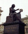 Poland - Warsaw: astronomer Nicholas Copernicus (Mikolaj Kopernik - sculptor Bertl Thorvaldsen) Armillary sphere / spherical astrolabe, armilla, armil (photo by Miguel Torres)