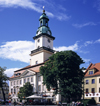 Jelenia Gra / Hirschberg / Jelen Hora, Lower Silesia, Poland: Ratusz - Rathaus (Town Hall) on the Ring (central market place) - photo by A.Harries