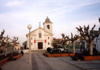 Portugal - Samouco:  main square and S. Brs church / praa central e igreja Matriz - S. Brs - photo by M.Durruti