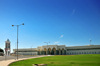 Doha, Qatar: Clock tower and main entrance to the Diwan al-Amiri, the Emir's Palace - photo by M.Torres