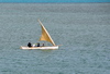 Anse Tamarin, Rodrigues island, Mauritius: fishermen sail away - photo by M.Torres