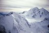 Russia - Altai republic - Belukha Mountain or Muztau - southern side: snowy peaks - World Heritage Site entitled Golden Mountains of Altai - highest point in Siberia - photo by Vladimir Sidoropolev