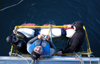 South Africa - Great White Shark cage with people, near Gansbaai - Gansbay - photo by B.Cain