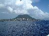 Netherlands Antilles - Saint Eustatius / Statia / Sint Eustatius / EUX - Netherlands Windward Islands: Fort Amsterdam - from the deck of the Nova Scotia (photo by Cpt Peter)