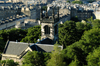 Scotland - Edinburgh: view from the north side of Calton Hill - church tower - photo by C.McEachern