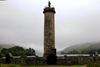 Scotland - Glenfinnan: Memorial to the Jacobites - monument to the Clansmen who followed Bonnie Prince Charlie in his uprising for the Stuart cause - Loch Shiel is in the background - Highlands - photo by C.McEachern