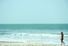 Cap Skirring, Oussouye, Basse Casamance (Ziguinchor), Senegal: Young European girl walking on the beach / Rapariga a passear na praia a ver o mar - photo by R.V.Lopes