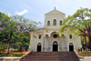 Mahe island, Seychelles: Victoria - the Cathedral - faade - Roman Catholic Cathedral of the Immaculate Conception - photo by M.Torres