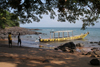 Banana Island, Sierra Leone: the guesthouse's 'shuttle' boat - photo by J.Britt-Green