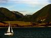 Slovakia - Liptovsk Mara dam: reservoir and Tatry - sailing - Zilina region - photo by J.Kaman