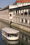 Ljubljanica river - tour boat, Ljubljana, Slovenia - photo by I.Middleton