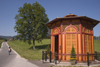 road and restored natural spring, Kostrivnica, Rogaska Slatina, Slovenia - photo by I.Middleton