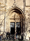 Spain / Espaa - Valencia: entrance of La Lonja de la Seda  - Lonja de los Mercaderes - Patrimonio de la Humanidad / Unesco world heritage site (photo by M.Bergsma)