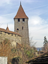 Switzerland / Suisse / Schweiz / Svizzera -  Murten / Morat: ramparts remparts - town walls - ringmauern (photo by Christian Roux)