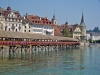 Switzerland / Suisse / Schweiz / Svizzera - Luzern / Lucerne / Lucerna: Kappelbrucke / chapel bridge (photo by Christian Roux)