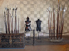 Switzerland - Suisse - Montreux: Chateau de Chillon - medieval weapons and armour (photo by Christian Roux)