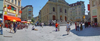 Switzerland - Suisse - Lausanne: St Laurent square and St Laurent church | place St-Laurent et glise St-Laurent - photo by C.Roux