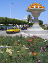 Tunisia - Nabeul: ceramic monument in the centre (photo by J.Kaman)