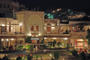 Cappadocia - Greme, Nevsehir province, Central Anatolia, Turkey: restaurant - nocturnal - photo by W.Allgwer