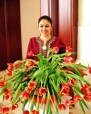 Turkmenistan - Ashghabat / Ashgabat / Ashkhabad / Ahal / ASB: young woman in traditional dress (photo by Karamyanc)