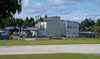 Fongafale island, Funafuti atoll, Tuvalu: diesel-electric power station - Funafuti International Airport - photo by G.Frysinger