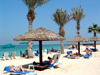 the Emirates - UAE - Jumeirah: on the beach - parasol - photo by Llonaid