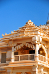 Kampala, Uganda: Hindu Temple - decorated balcony - Shree Sanatan Dharma Mandal, Snay Amir Street - photo by M.Torres