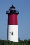 Eastham, Cape Cod, Massachusetts, USA: Nauset Beach Lighthouse - cast iron tower with brick lining - Admiralty nr J0396 - photo by C.Lovell