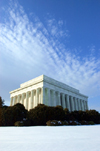 Washington, D.C., USA: Lincoln Memorial - Greek Revival architecture - Winter scene - National Mall - photo by C.Lovell