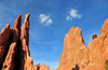 Colorado Springs, El Paso County, Colorado, USA: Garden of the Gods - 'Three Graces' and 'Sleeping Giant' hogback formation - Cathedral Valley - photo by M.Torres