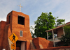 Santa F, New Mexico, USA: San Miguel Mission / Chapel - 17th century Spanish colonial mission in the Barrio De Analco Historic District - Old Santa F Trail and East de Vargas Street - photo by M.Torres