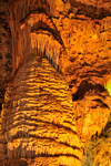 Carlsbad Caverns, Eddy County, New Mexico, USA: Rock of Ages - large column formed by the union of a stalagmite and a stalactite - speleothem - UNESCO World Heritage - photo by M.Torres