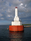 Keweenaw Peninsula, Keweenaw Waterway - Portage Canal, Michigan, USA: Lake Superior lighthouse - photo by G.Frysinger