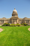 Boise, Idaho, USA:  Idaho State Capitol, Steunenber monument and the lawns on Capitol Blvd  - photo by M.Torres