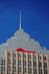 Cleveland, Ohio, USA: Key Tower, Key Bank - the skyscraper's antenna spire - Civic Center, Downtown - photo by M.Torres