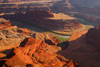 Dead Horse Point State Park, Utah, USA: canyon view - Gooseneck of the Colorado River - the park is named after an old corral - near Moab, edge of Canyonlands National Park - photo by A.Ferrari