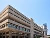 Louisville, Kentucky, USA: Louisville Hall of Justice - 6th and Jefferson - concrete building looking like a public garage - the Judicial Center building can be seen on the background - photo by M.Torres