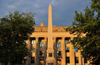 Charlotte, North Carolina, USA: Mecklenburg County Court House - architect Louis H. Asbury - Classical Revival - E 4th Street - obelisk celebrating the Mecklenburg Declaration of Independence - photo by M.Torres