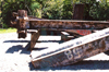 International Peace Garden (North Dakota): steel beams from New York's WTC towers - photo by G.Frysinger