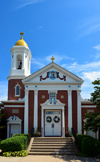 Scarborough Hills, Narragansett, RI, USA: facade of the Catholic church of St Mary Star of the Sea - Point Judith Road - photo by M.Torres