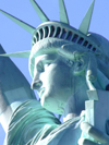 USA - New York: Statue of Liberty - profile - by French Freemason sculptor Frederic Auguste Bartholdi - photo by M.Bergsma