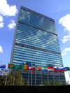 New York City: flags and the United Nations building (photo by M.Bergsma)