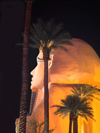 USA - Las Vegas (Nevada): Luxor Hotel sphinx at night (photo by B.Cain)